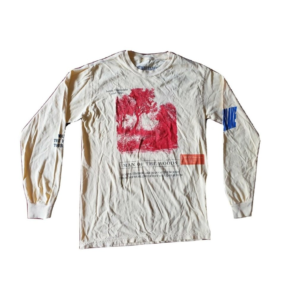 Justin Timberlake Man Of The Woods Heron Preston 2018 Tour Long Sleeve Tee Small